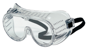 عینک محافظ تهویه دار با ایجاد جریان هوای مناسب از بخار گرفتگی جلوگیری می‌کند