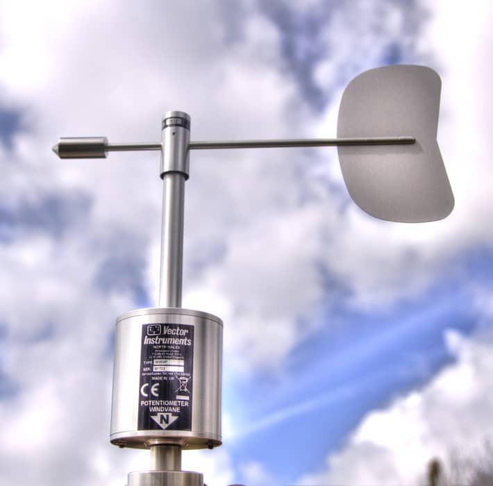 بادنمای دیجیتال که در ایستگاه های هواشناسی مورد استفاده قرار می گیرد